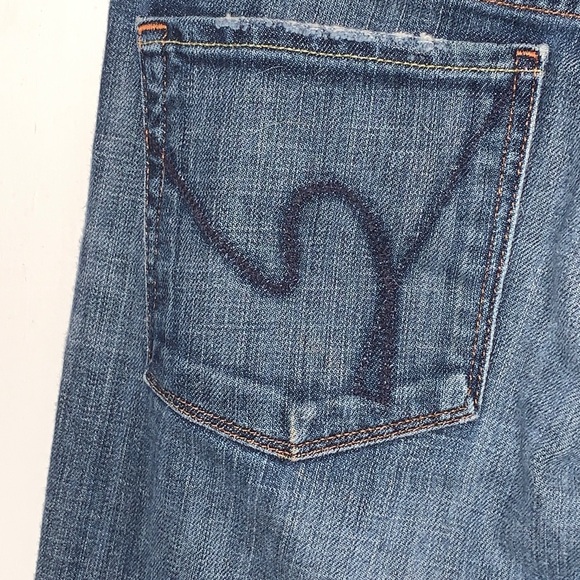 CITIZENS OF HUMANITY Kelly #001 Lightly Distressed Bootcut Stretch Jeans SZ 27 - Picture 13 of 13